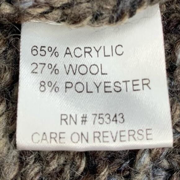 Berretti Made in Italy Blend Knit Cardigan Size M Brown Yellow Gray - Picture 9 of 12